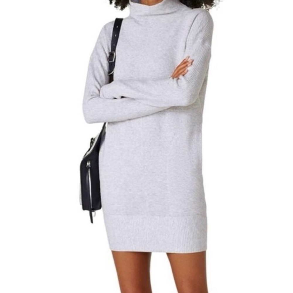 lululemon athletica Light Gray Turtleneck Sweater Dress - Women